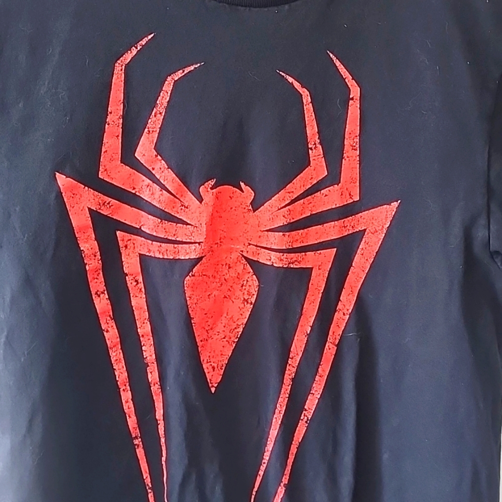 Marvel Spiderman TShirt, Black/Red, Size Small - Picture 4 of 8